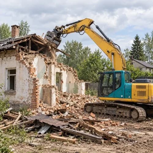 Демонтаж частного дома